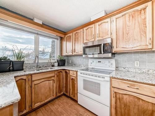 4515 20A Avenue, Edmonton, AB - Indoor Photo Showing Kitchen With Double Sink