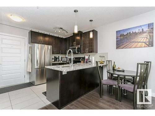 333 5151 Windermere Boulevard, Edmonton, AB - Indoor Photo Showing Kitchen With Stainless Steel Kitchen With Upgraded Kitchen