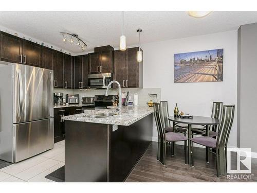 333 5151 Windermere Boulevard, Edmonton, AB - Indoor Photo Showing Kitchen With Stainless Steel Kitchen With Double Sink With Upgraded Kitchen