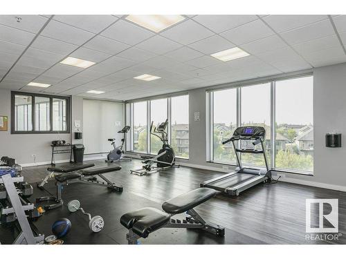 333 5151 Windermere Boulevard, Edmonton, AB - Indoor Photo Showing Gym Room