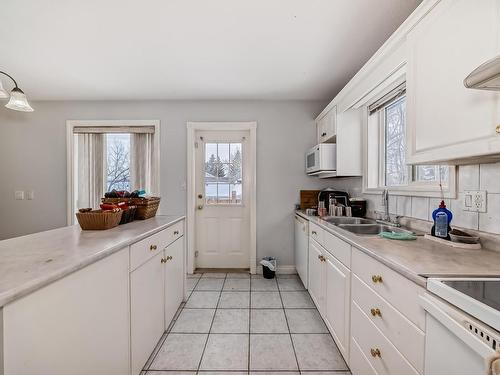 4126 33A Avenue, Edmonton, AB - Indoor Photo Showing Kitchen With Double Sink