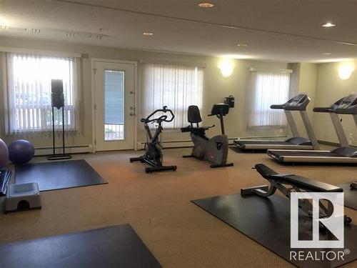 2118 320 Clareview Station Drive, Edmonton, AB - Indoor Photo Showing Gym Room