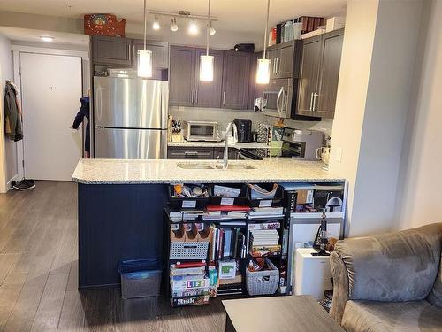 216 3670 139 Avenue, Edmonton, AB - Indoor Photo Showing Kitchen With Stainless Steel Kitchen With Double Sink