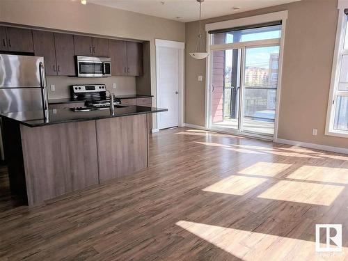 405 10518 113 Street, Edmonton, AB - Indoor Photo Showing Kitchen With Stainless Steel Kitchen