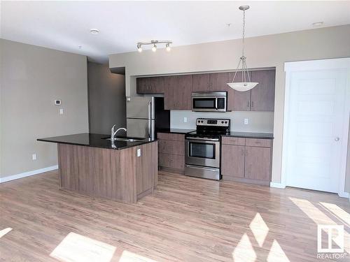 405 10518 113 Street, Edmonton, AB - Indoor Photo Showing Kitchen With Stainless Steel Kitchen