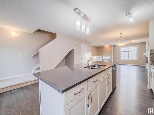 37 4050 Savaryn Drive, Edmonton, AB - Indoor Photo Showing Kitchen With Double Sink