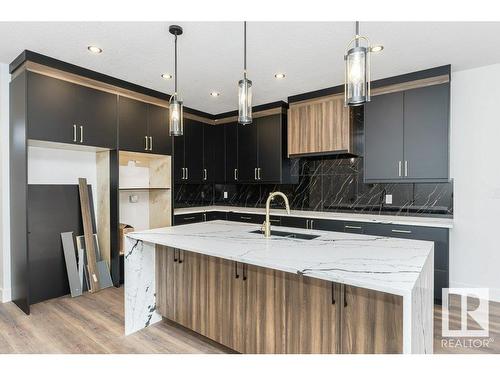 7607 98 Avenue, Edmonton, AB - Indoor Photo Showing Kitchen With Upgraded Kitchen