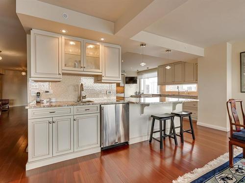 1201 10010 119 Street, Edmonton, AB - Indoor Photo Showing Kitchen With Upgraded Kitchen