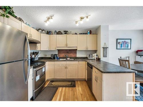 29 12104 16 Avenue, Edmonton, AB - Indoor Photo Showing Kitchen With Double Sink