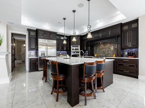 3104 Watson Green, Edmonton, AB - Indoor Photo Showing Kitchen With Upgraded Kitchen