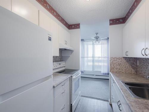 A161 8745 165 Street, Edmonton, AB - Indoor Photo Showing Kitchen With Double Sink