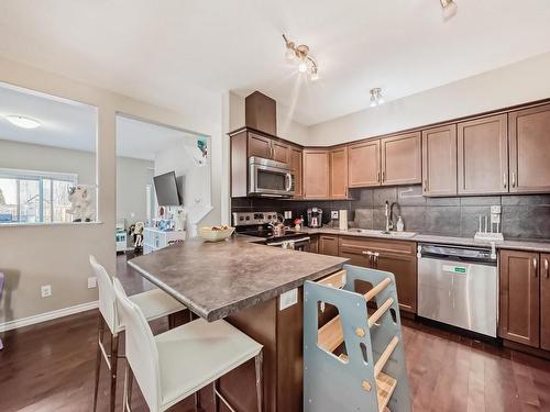 18052 85 Street, Edmonton, AB - Indoor Photo Showing Kitchen With Stainless Steel Kitchen