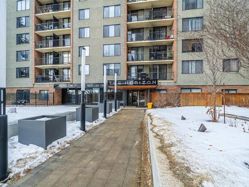 203 9808 103 Street, Edmonton, AB - Outdoor With Balcony With Facade