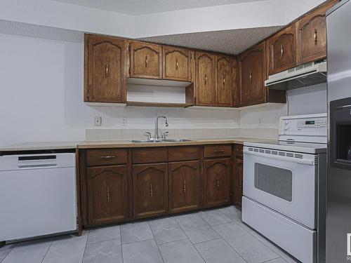 13844 24 Street, Edmonton, AB - Indoor Photo Showing Kitchen With Double Sink