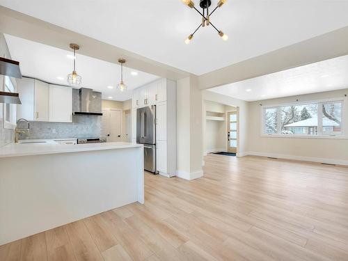 12219 132 Avenue, Edmonton, AB - Indoor Photo Showing Kitchen With Upgraded Kitchen