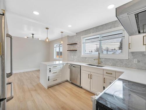 12219 132 Avenue, Edmonton, AB - Indoor Photo Showing Kitchen With Upgraded Kitchen