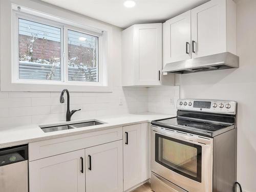 12219 132 Avenue, Edmonton, AB - Indoor Photo Showing Kitchen With Double Sink