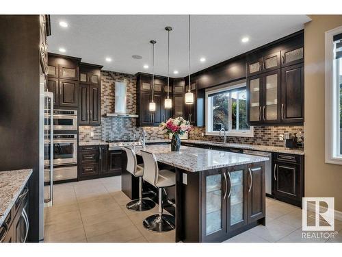 1211 Adamson Drive, Edmonton, AB - Indoor Photo Showing Kitchen With Upgraded Kitchen