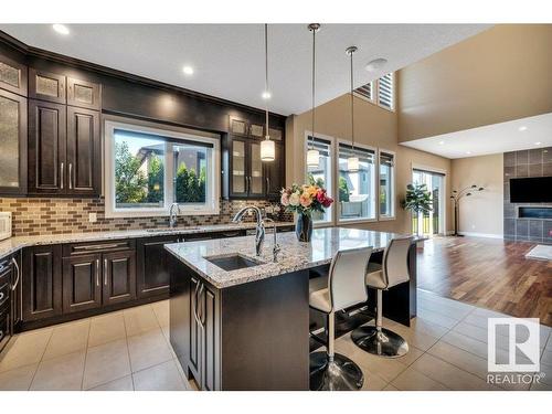 1211 Adamson Drive, Edmonton, AB - Indoor Photo Showing Kitchen With Upgraded Kitchen