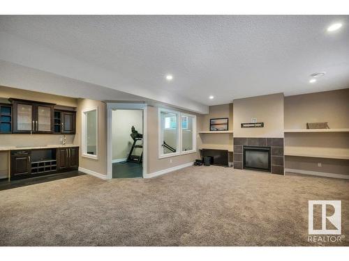 1211 Adamson Drive, Edmonton, AB - Indoor With Fireplace