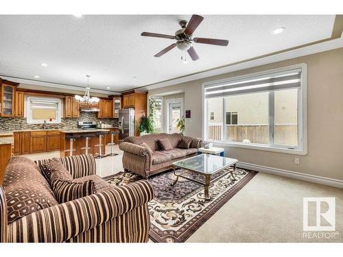 1809 33B Avenue, Edmonton, AB - Indoor Photo Showing Living Room