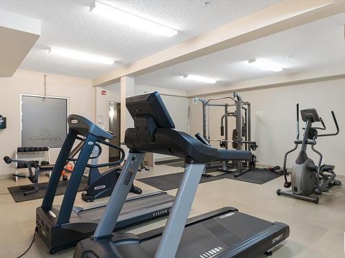 414 2035 Grantham Court, Edmonton, AB - Indoor Photo Showing Gym Room