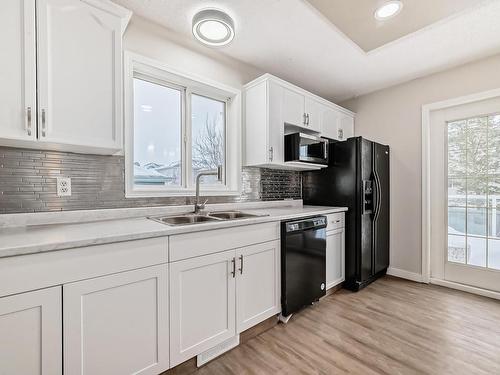 9837 179 Avenue, Edmonton, AB - Indoor Photo Showing Kitchen With Double Sink