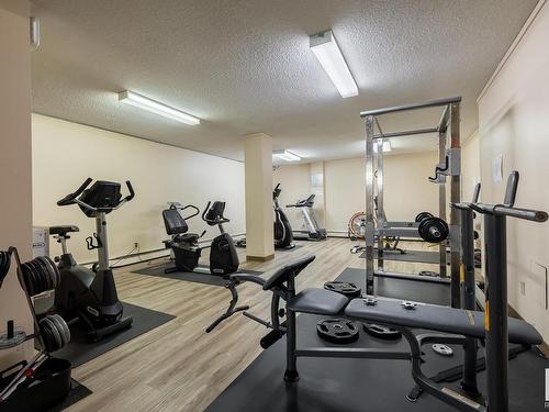 505 10160 116 Street, Edmonton, AB - Indoor Photo Showing Gym Room