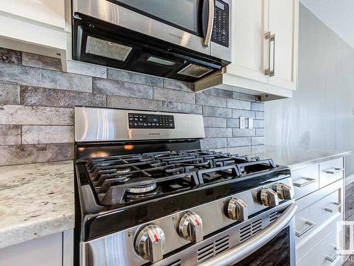 11243 102 Street, Edmonton, AB - Indoor Photo Showing Kitchen With Stainless Steel Kitchen With Upgraded Kitchen