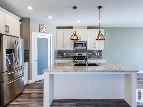 11243 102 Street, Edmonton, AB - Indoor Photo Showing Kitchen With Stainless Steel Kitchen With Upgraded Kitchen