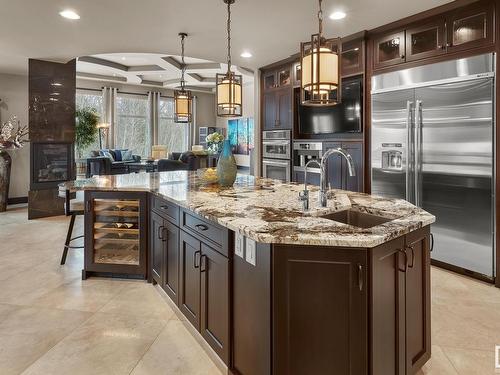 3719 Cameron Heights Place, Edmonton, AB - Indoor Photo Showing Kitchen With Upgraded Kitchen