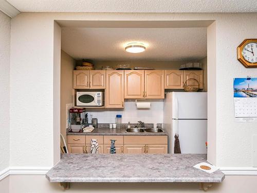 101 17150 94A Avenue, Edmonton, AB - Indoor Photo Showing Kitchen With Double Sink