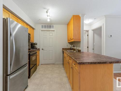 301 13005 140 Avenue, Edmonton, AB - Indoor Photo Showing Kitchen With Double Sink