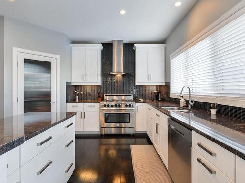 35 10550 Ellerslie Road, Edmonton, AB - Indoor Photo Showing Kitchen With Double Sink With Upgraded Kitchen