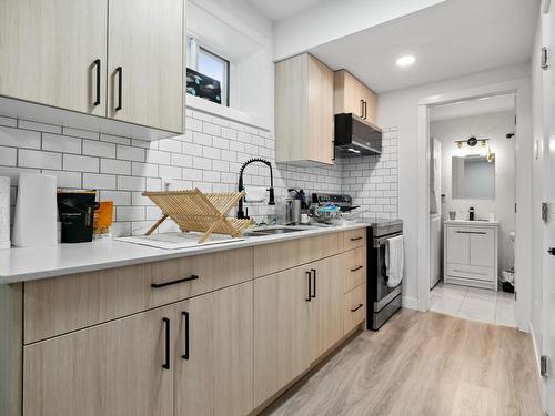 9537 106A Avenue, Edmonton, AB - Indoor Photo Showing Kitchen With Upgraded Kitchen