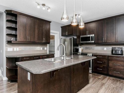 1515 Chapman Way, Edmonton, AB - Indoor Photo Showing Kitchen With Double Sink With Upgraded Kitchen