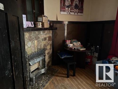 10848 93 Street, Edmonton, AB - Indoor Photo Showing Other Room With Fireplace