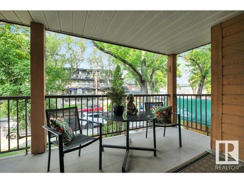 203 10421 93 Street, Edmonton, AB - Outdoor With Deck Patio Veranda With Exterior