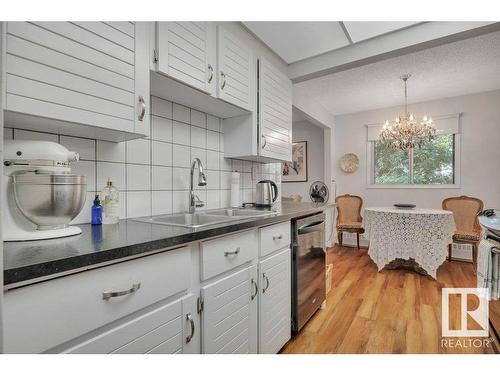 203 10421 93 Street, Edmonton, AB - Indoor Photo Showing Kitchen With Double Sink