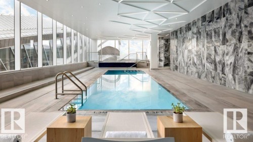 2910 10360 102 Street, Edmonton, AB - Indoor Photo Showing Other Room With In Ground Pool