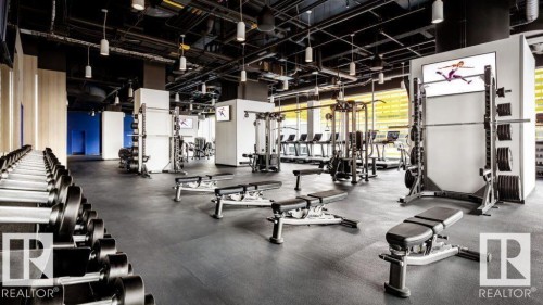 2910 10360 102 Street, Edmonton, AB - Indoor Photo Showing Gym Room
