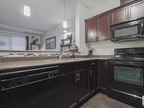 137 7825 71 Street, Edmonton, AB - Indoor Photo Showing Kitchen With Double Sink