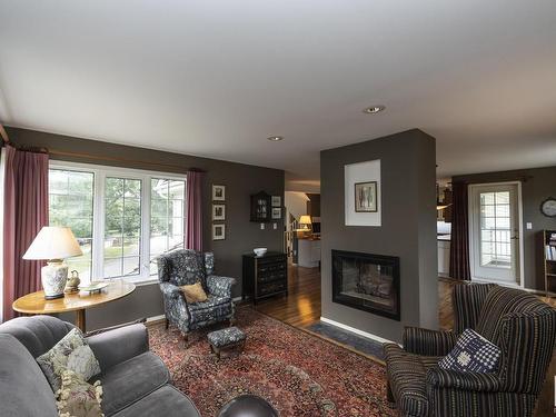 10004 97 Avenue, Edmonton, AB - Indoor Photo Showing Living Room With Fireplace