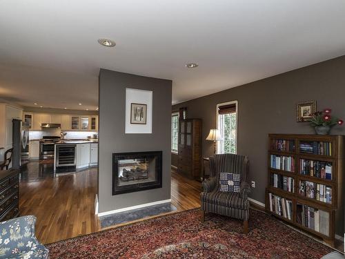 10004 97 Avenue, Edmonton, AB - Indoor Photo Showing Living Room With Fireplace