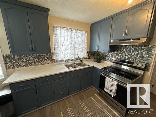 15232 94A Street, Edmonton, AB - Indoor Photo Showing Kitchen With Double Sink