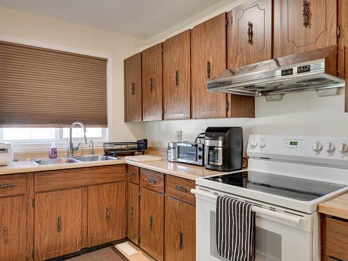 13309 47 Street, Edmonton, AB - Indoor Photo Showing Kitchen With Double Sink