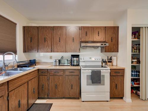 13309 47 Street, Edmonton, AB - Indoor Photo Showing Kitchen With Double Sink