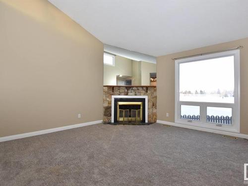 14131 26 Street, Edmonton, AB - Indoor Photo Showing Living Room With Fireplace