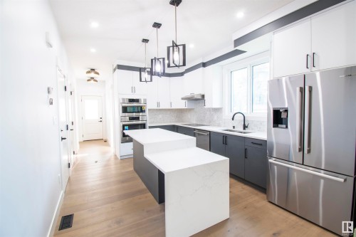 10954 135 Street, Edmonton, AB - Indoor Photo Showing Kitchen With Upgraded Kitchen