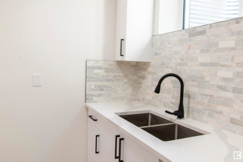10954 135 Street, Edmonton, AB - Indoor Photo Showing Kitchen With Double Sink
